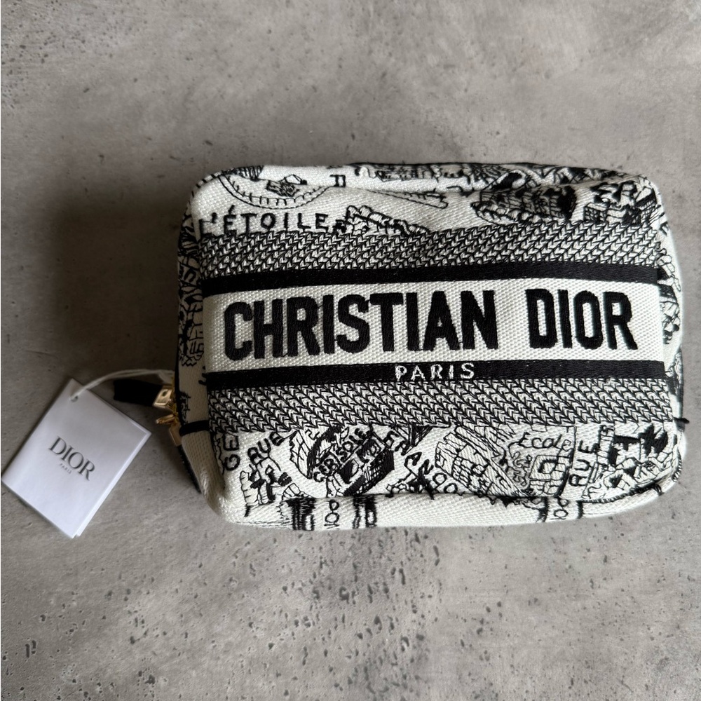 Dior Black and White Pouch